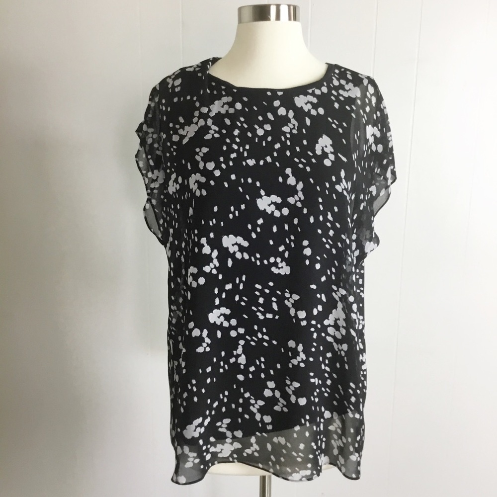 Cabi Blouse Size Small Black Top Womens